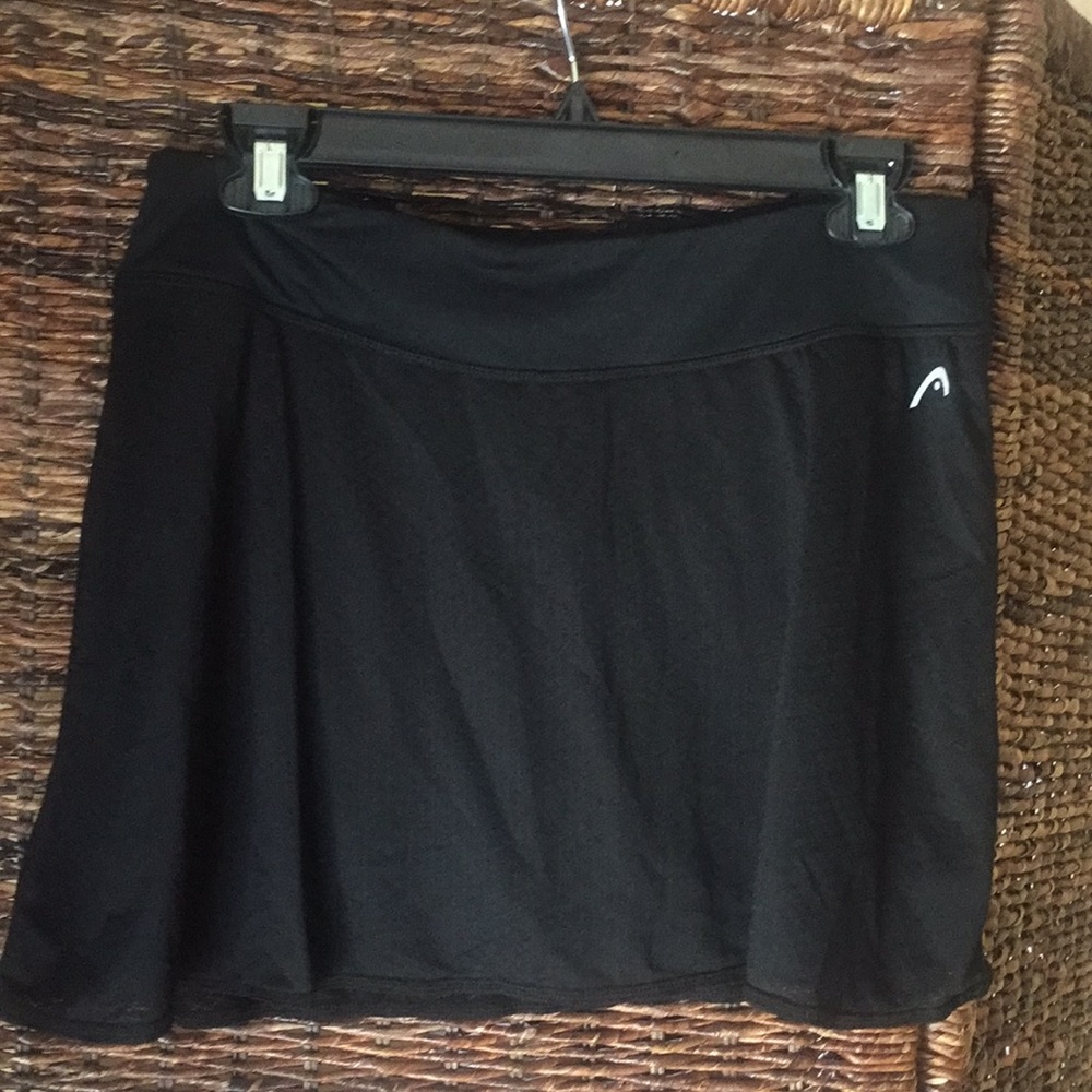 Head black tennis skirt